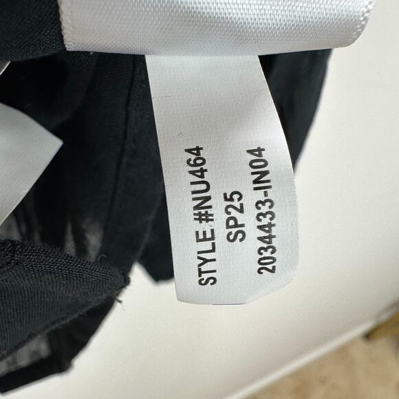 Madewell Balloon Sleeve Top Blouse Black Lightweight Cotton Blend Boho XXL NWT - Picture 11 of 13